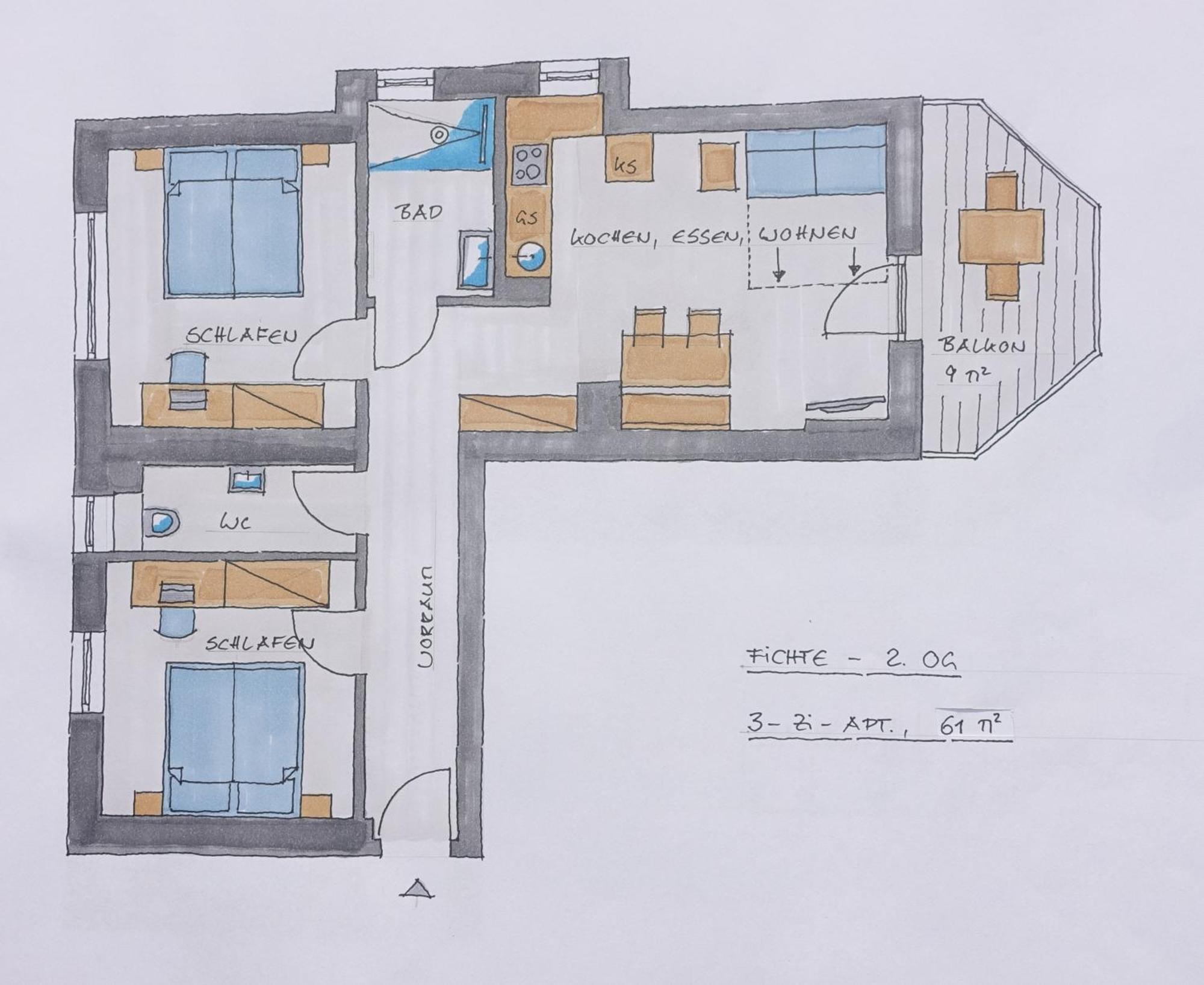 סנט מרטין אם טננגבריגה Gluexplatzl Appartements Am Wald חדר תמונה