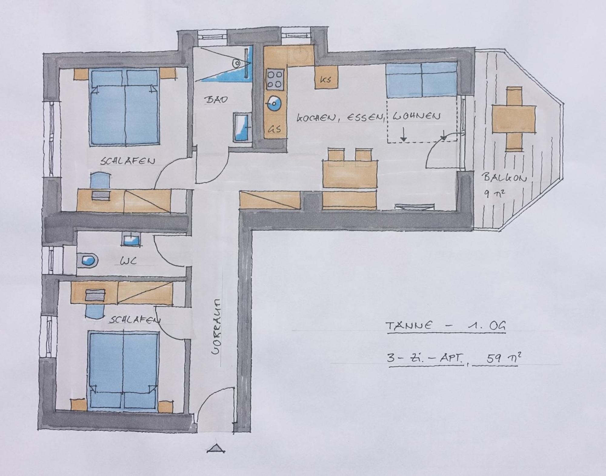 סנט מרטין אם טננגבריגה Gluexplatzl Appartements Am Wald חדר תמונה